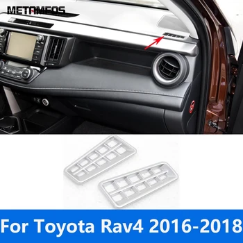 skirta Toyota Rav4 Rav 4 2016 2017 2018 Matinis priekinis viršutinis oro išleidimo angos išleidimo angos dangtelis apdailos rėmo lipdukas Rėmelio priedai Automobilio stilius Nuotrauka 0