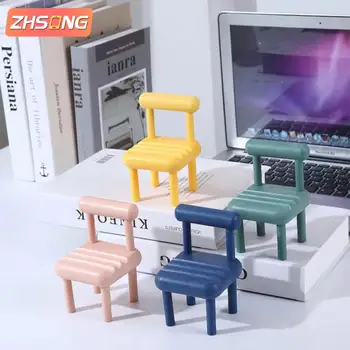 ZHSONG kūrybinis mobiliojo telefono laikiklis Nešiojamas tingus kėdės stovas, skirtas iPhone 13 Xiaomi Samsung Huawei planšetinio kompiuterio darbalaukio laikiklis