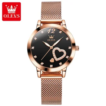 OLEVS 5189 Moterų laikrodis Fashion Casual Populiari suknelė Kvarciniai laikrodžiai Pigios kainos Žemas MOQ Beatiful Lady rankinis laikrodis 30M