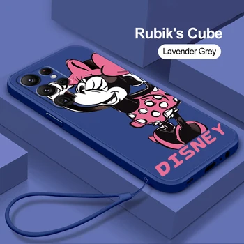 Disney Minnie Daisy Cute Samsung S23 S22 S21 Ultra S20 FE S10 S9 Plus Lite 5G Liquid Rope telefono dėklo dangtelis Nuotrauka 4