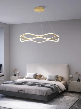 Miegamojo šviestuvas svetainėje Modernus minimalistinis kambarys Minimalistinis žiedų menas Itališko Milano dizaino restorano šviestuvai