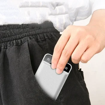 Mini maitinimo bloko baterija 50000mAh Nešiojamas greito įkrovimo skaitmeninis ekranas Dvigubas USB įkroviklis iPhone, Xiaomi, Huawei Nuotrauka 3