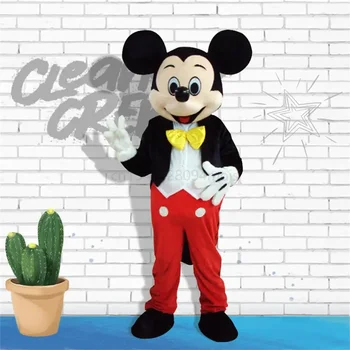 Mickey Minnie Mouse Cosplay Talismanas Žaislinis kostiumas Suaugusiųjų anime animacinių filmų reklamos vakarėlis Didelis pliušinis reklamos renginys Vakarėlis suaugusiems Nuotrauka 1