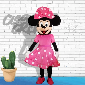 Mickey Minnie Mouse Cosplay Talismanas Žaislinis kostiumas Suaugusiųjų anime animacinių filmų reklamos vakarėlis Didelis pliušinis reklamos renginys Vakarėlis suaugusiems Nuotrauka 3