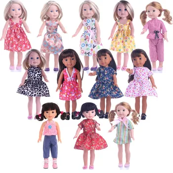 14,5 colio mergaičių persirengimo princesės lėlės drabužių aksesuarų sijonų rinkinys