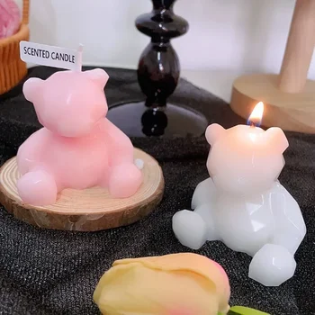 Geometrija Meškos formos aromaterapinė žvakė