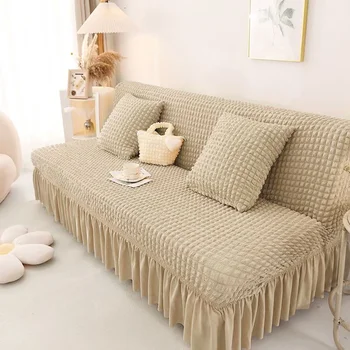 Sijonas Kampinis sofos užvalkalas Kvėpuojantis Įtempiamas sofos užvalkalas Sofos chaise Cover Lounge namams Svetainė Sodo baldų apsauga