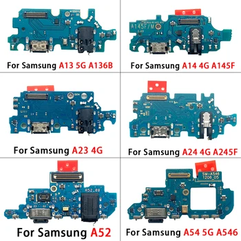 Įkroviklio plokštės įkrovimo lankstus laidas Samsung A54 A53 A72 A52 A24 A34 A23 A21 A13 A14 4G 5G A136B A145F A245F A146P A536 A546B Nuotrauka 2