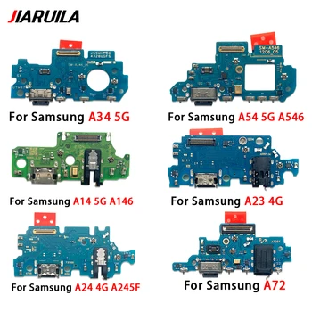 Įkroviklio plokštės įkrovimo lankstus laidas Samsung A54 A53 A72 A52 A24 A34 A23 A21 A13 A14 4G 5G A136B A145F A245F A146P A536 A546B Nuotrauka 3