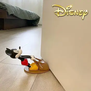 Disney Kawaii Juokingi peliuko Mikio durų kamščiai Kūrybingi daugkartinio naudojimo vėjui atsparūs namai Apsauga nuo susidūrimo Durų blokatoriai Namų dekoro žaislai Nuotrauka 0