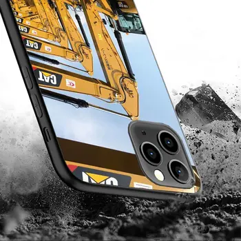 Kasimo mašinos Buldozeris Vyras Juoda Telefono dėklas Apple iPhone 14 12 13 Mini 11 Pro Max XR 7 8 + SE 2020 XS 6 6s Plus 5 5s Nuotrauka 2