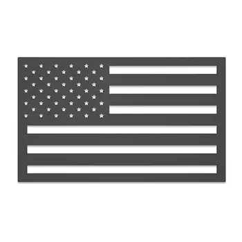 1pair Reljefinis 3D metalas Amerikos vėliavos emblema lipdukai Matinis juodas Patriotinis JAV Jav vėliava Automobilių lipdukai Automobilio kėbulo lipdukai