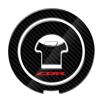 Honda CBR CBR600RR CBR900RR CBR1000RR CBR1100XX motociklų degalų dujų dangtelio apsauga lipdukai 3D anglies išvaizda