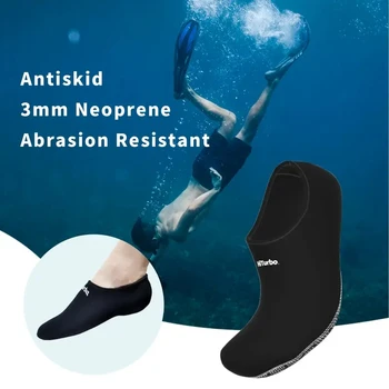 HiTurbo 3mm neopreno kojinės, neslystančios vandens kojinės, batai, skirti nardymui, plaukimui, banglenčių sportui, paviršiniam nardymui;